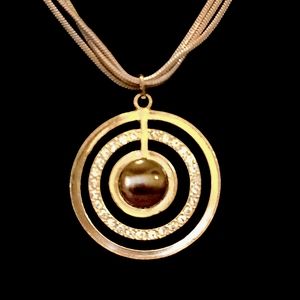 Short extendable golden Tiger eye necklace